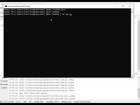 Command line arguments/parameters in Java