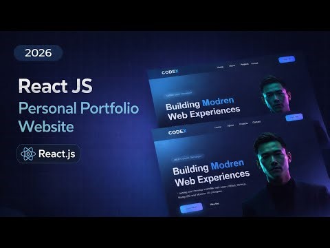 Build a Full Personal Portfolio Website in React Js | Fast Code