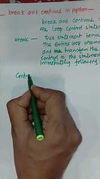 Break and Continue in Python | Loop Control Statements with Examples | Python for Beginners #shorts