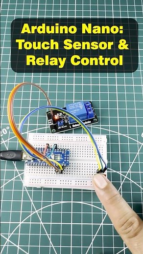 Arduino Nano with Touch Sensor & Relay Module | KitKraft Touch Control Project