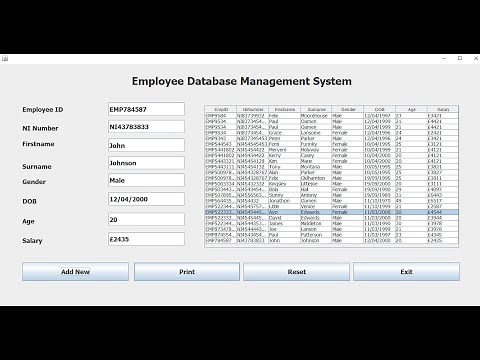 How to Create an Employee Database Management System in Java Eclipse - Full Tutorial
