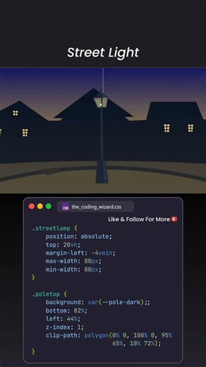 stree light using #html #and #css or #javascript #webdevelopment #viralshort #video
