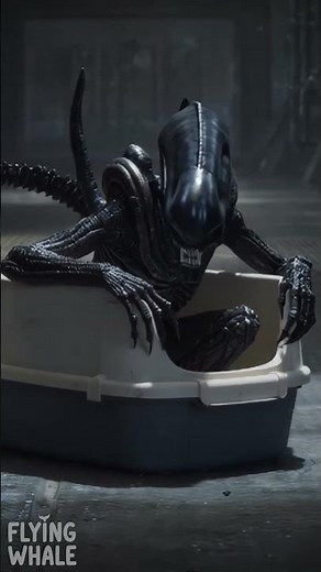 Alien Litterbox #funny #comedy #memes #alien #xenomorph #parody