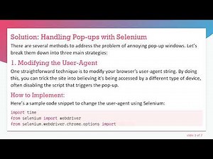 How to Efficiently Handle Unpredictable Popup Windows in Selenium with Python
