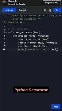 Python Decorators Explained – Master a Common Interview Question! 🌟 #learnpython #interview