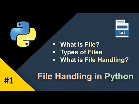 File Handling in Python 📂 | What is File ?| Types of Files Explained | Python File Handling