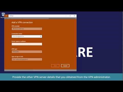 How to Set up a VPN Connection in Windows 10