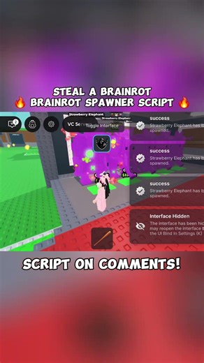 OP STEAL A BRAINROT SPAWNER SCRIPT 2026 🔥 INFINITE 😈 #stealabrainrot #roblox #youtubeshorts