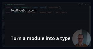 Turn a module into a type