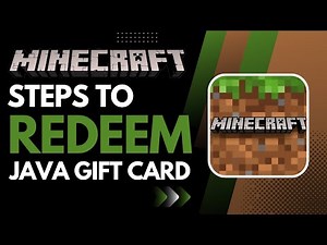 How to Redeem Minecraft Java Gift Card !