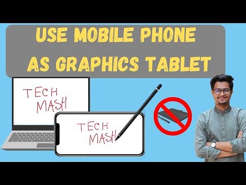 How to Use Android or iPhone as Graphics Tablet on PC | Free Drawing Tablet for Online Teaching