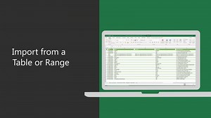 Import from an Excel Table
