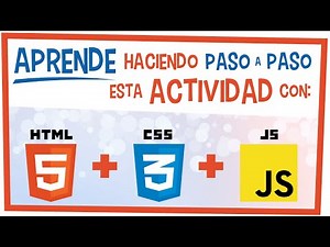 💪🏻 Actividad PRÁCTICA para que la hagas TÚ con: HTML5, CSS y JAVASCRIPT 🚀 (100% RESPONSIVE)