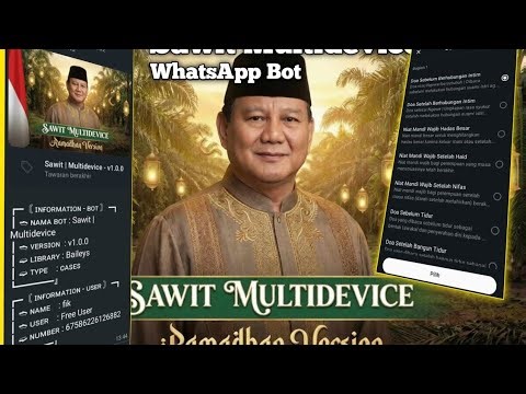 Sawit Multidevice | Ramadhan | whatsapp bot | No enc | Terbaru 2026!