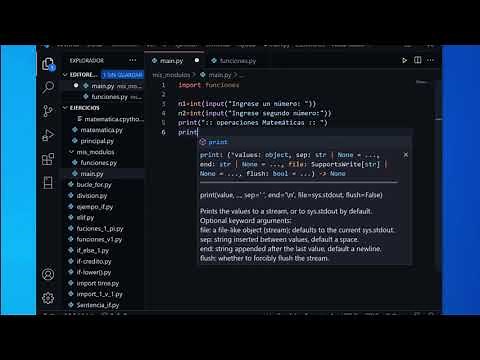 Creando e importando un modulo en Python