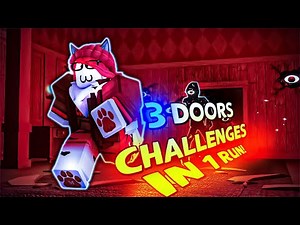 3 HARD CHALLENGES IN 1 RUN | Roblox DOORS