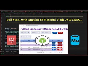 Full Stack + Angular 18 Material + Node JS + MySQL