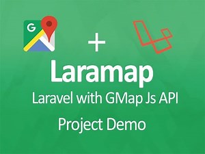Laravel with Google Map JS API project Demo