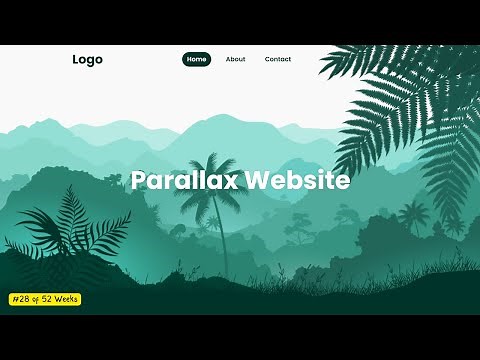 Build a Parallax Scrolling Website with JavaScript | Real Frontend Project