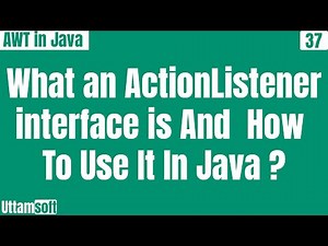 ActionListener interface in java | example | methods of | how to use | in hindi