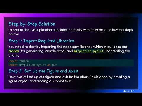 How to Dynamically Update a Pie Chart in Python with Matplotlib