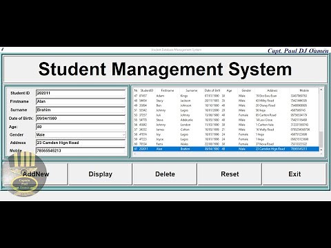 Create a Student Database Management System using SQLite with a Treeview in Python - Full Tutorial