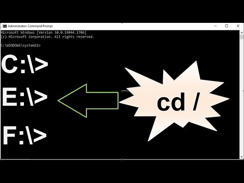 How to return to root directory in command prompt