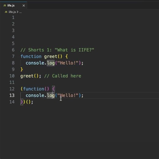 What is IIFE #coding #frontendcourse #javascript #iife