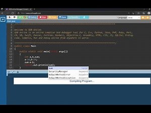 Online Java Compiler