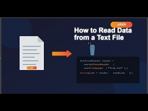How to Read Data from a Text File in Java | Java File Handling Tutorial