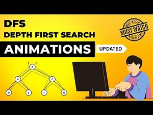 Depth First Search (DFS) Animations | Graph Traversal | Data Structure | Visual How