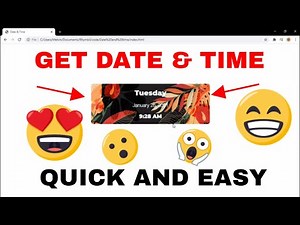 How to Get and Display Date and Time using JavaScript