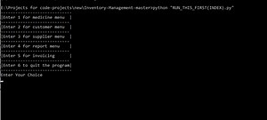Medical Inventory System in Python With Source Code - Source Code & Projects