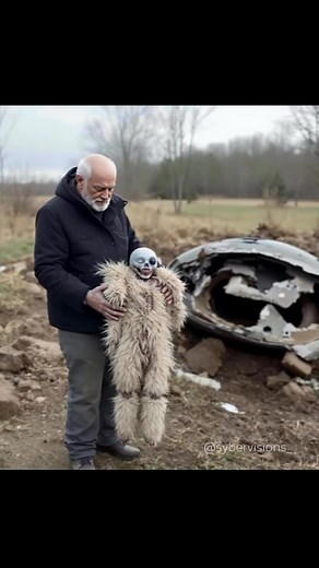 Alien found near UFO crash site in Arizona! #aliens #ufo #uap #ups #Arizona #creepy #horror #aigenerated #sora | 𝗦𝗬𝗕𝗘𝗥𝘃𝗶𝘀𝗶𝗼𝗻𝘀