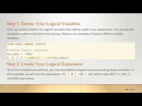 Create DNF and CNF in Python: A Guide to Truth Tables with Sympy and SageMath