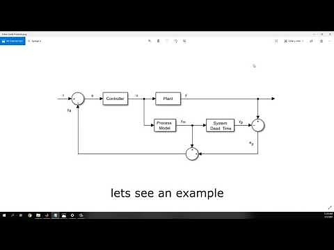 Smith Predictor Using System Identification Toolbox Matlab Simulink