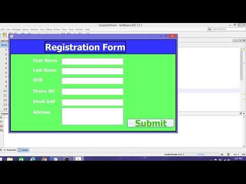 How To make Student Registration Form and Full validation On java Netbeans