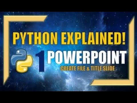 Create PowerPoint Presentations With Python | Part 1