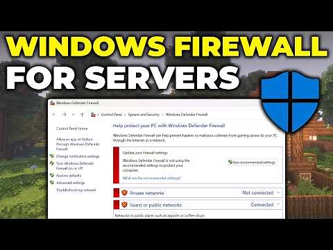 How To Allow Java Through Your Firewall for Minecraft Servers (Windows Defender)