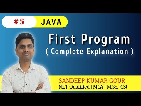 First program in JAVA | JAVA program format