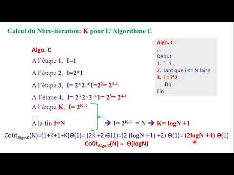 Vidéo 7: Complexité Algorithmique (Exemples Récapitulatifs: Partie 2), chap2, ASD, L2