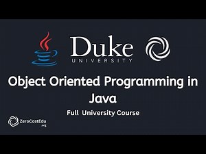 Object Oriented Programming in Java OOP - Full Course | Duke University