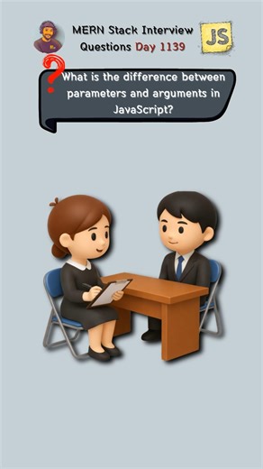Parameters vs Arguments in JavaScript #shorts