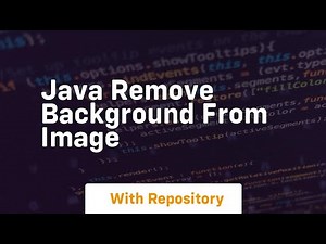 java remove background from image