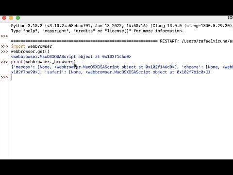 Python - Loading up Websites Using the Webbrowser Module - Easy Tutorial