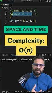 Reverse an Array | O(n) Solution - JavaScript Interview Question #dsa #interview #coding