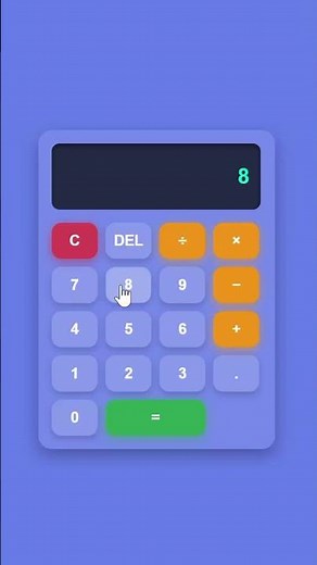 Calculator Using HTML, CSS & JavaScript | Beginner Web Development Project
