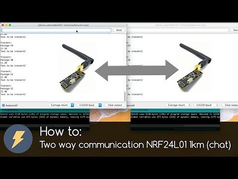 How to Two way communication NRF24L01 1km (chat) and Arduino