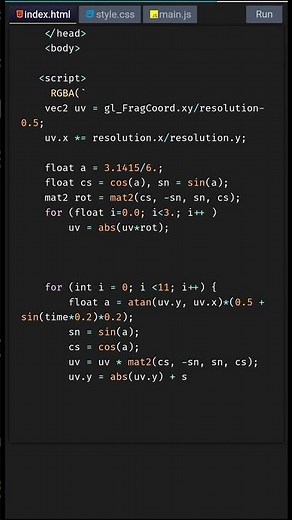 Create Amazing Webgl Animation with HTML Canvas | HTML5 Canvas Tutorial #shorts #coding #JavaScript