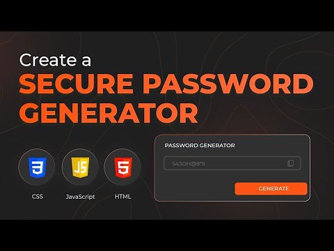 Build a Password Generator using HTML, CSS, and JavaScript | Frontend Project Tutorial | Part 1